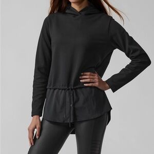 Athleta Charcoal Hoodie Sweatshirt